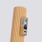 Applique murale dorée cannelée LED double faisceau — vue 3