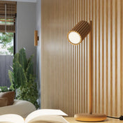 Applique murale dorée cannelée LED double faisceau — vue 8