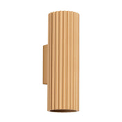 Applique murale dorée cannelée LED minimaliste — vue 6