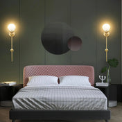 Applique murale dorée design moderne en aluminium E14 — vue 3
