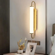 Applique murale dorée tube LED pour tête de lit — vue 1