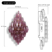 Applique murale double en verre coloré intensité réglable — vue 19