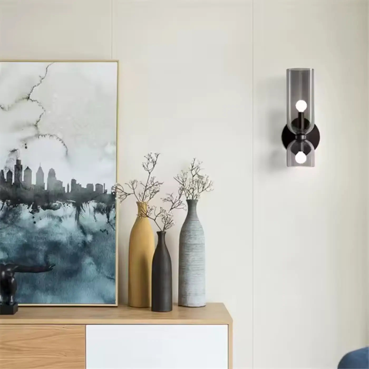 Applique murale double en verre coloré style Art Déco — vue 2