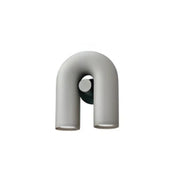 Applique murale double GU10 en métal noir, gris ou rose — vue 1