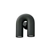 Applique murale double GU10 en métal noir, gris ou rose — vue 2