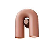 Applique murale double GU10 en métal noir, gris ou rose — vue 3
