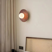 Applique murale effet bois en aluminium style scandinave — vue 1