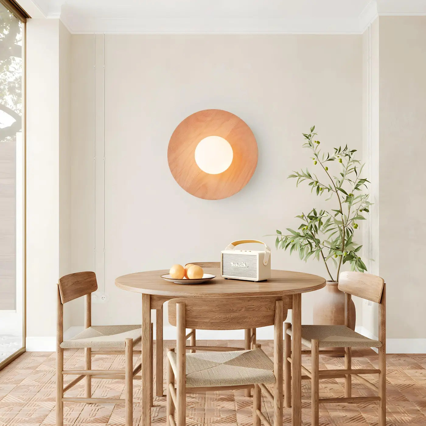 Applique murale effet bois en aluminium style scandinave — vue 6