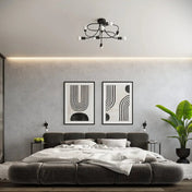 Applique murale en acier noir à boucle style industriel — vue 6