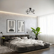 Applique murale en acier noir à boucle style industriel — vue 7