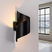 Applique murale en acier noir forme spirale moderne — vue 1