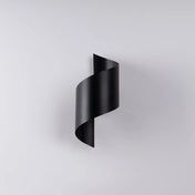 Applique murale en acier noir forme spirale moderne — vue 4