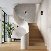 Applique murale en acier noir forme spirale moderne — vue 6