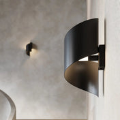 Applique murale en acier noir forme spirale moderne — vue 7