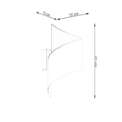 Applique murale en acier noir forme spirale moderne — vue 9