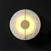 Applique murale en aluminium et marbre blanc, deux formes — vue 3