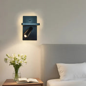 Applique murale en aluminium noir à luminosité réglable — vue 1