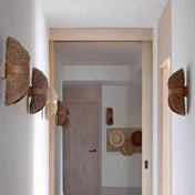 Applique murale en bambou et bois LED blanc chaud — vue 2