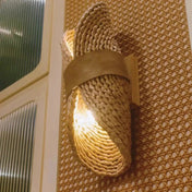 Applique murale en bambou et bois LED blanc chaud — vue 4