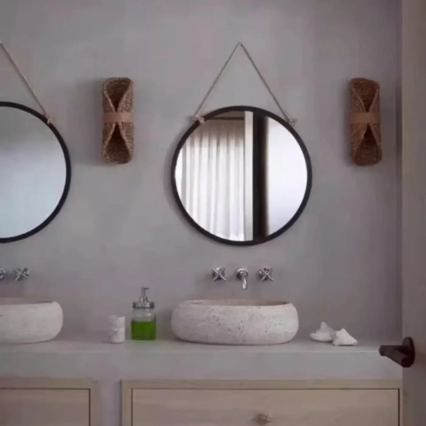Applique murale en bambou et bois LED blanc chaud — vue 5