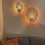 Applique murale en bambou tressé beige E27 moderne — vue 6