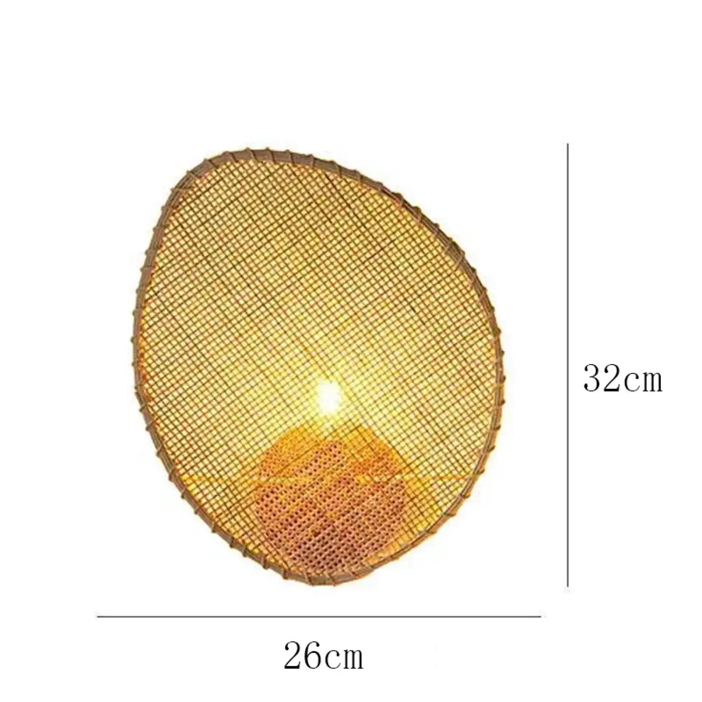 Applique murale en bambou tressé beige E27 moderne — vue 7