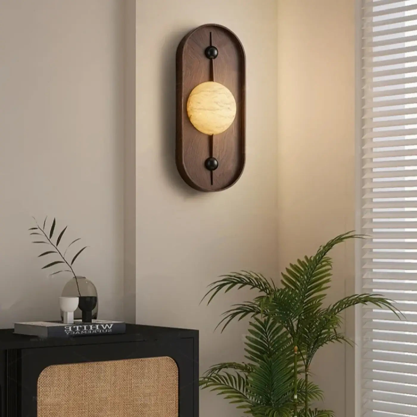 Applique murale en bois et aluminium style scandinave — vue 4