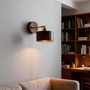 Applique murale en bois et métal beige scandinave culot E27 — vue 2