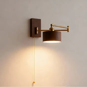 Applique murale en bois et métal beige scandinave culot E27 — vue 7