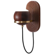 Applique murale en bois marron et acrylique moderne — vue 4