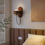Applique murale en bois marron et acrylique moderne — vue 9