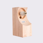 Applique murale en bois naturel avec globe LED design — vue 8