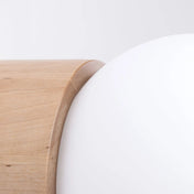 Applique murale en bois naturel et verre design moderne — vue 4