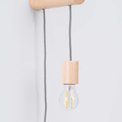 Applique murale en bois naturel et verre style scandinave — vue 4