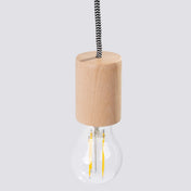 Applique murale en bois naturel et verre style scandinave — vue 6