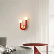 Applique murale en forme de U colorée à 2 lumières — vue 4