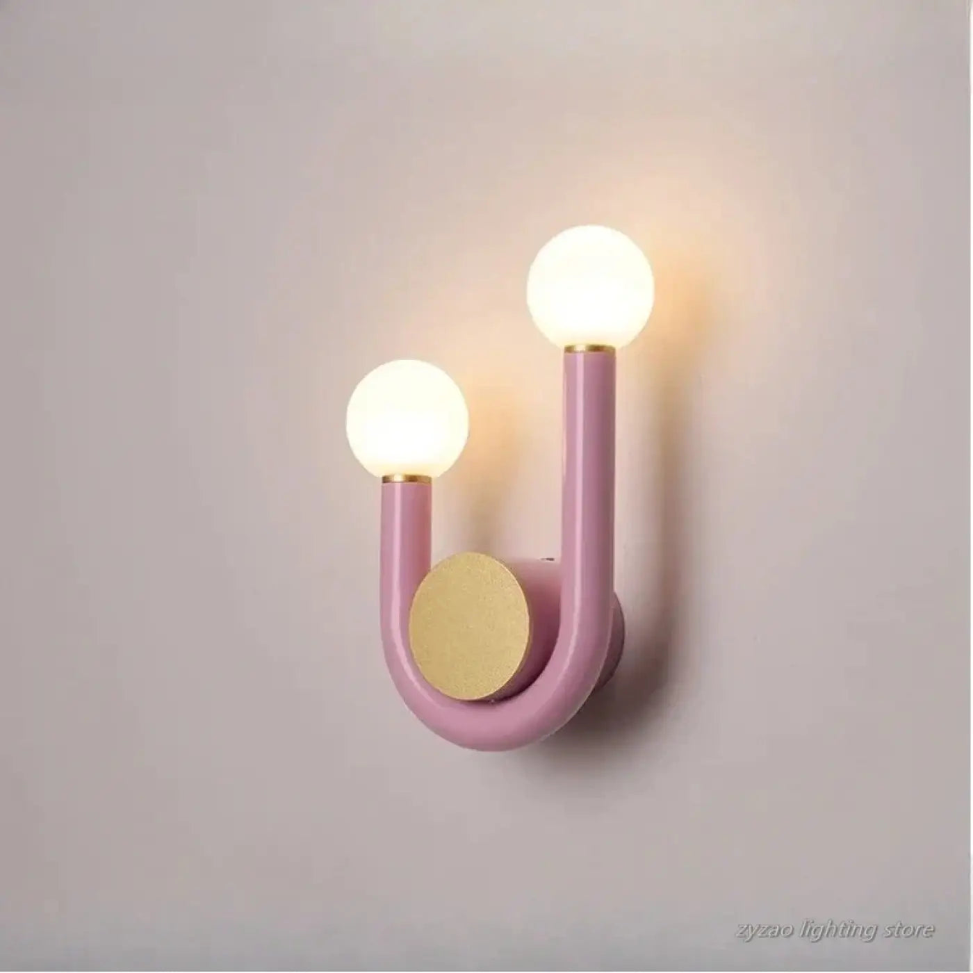 Applique murale en forme de U colorée à 2 lumières — vue 5