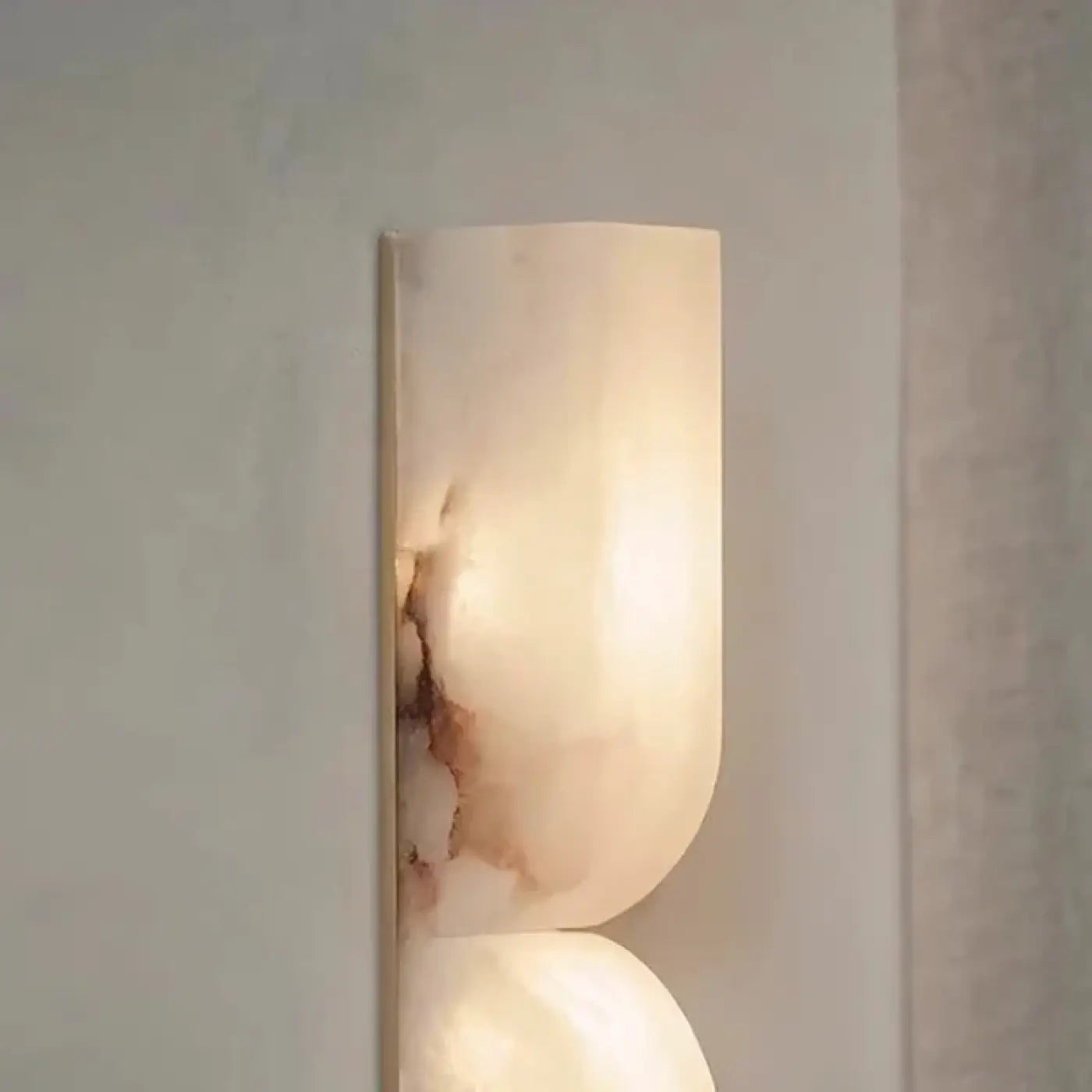 Applique murale en marbre blanc 2 lumières moderne — vue 4