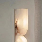 Applique murale en marbre blanc 2 lumières moderne — vue 4