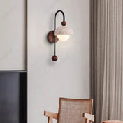 Applique murale en métal noir, marron ou blanc à variateur — vue 2