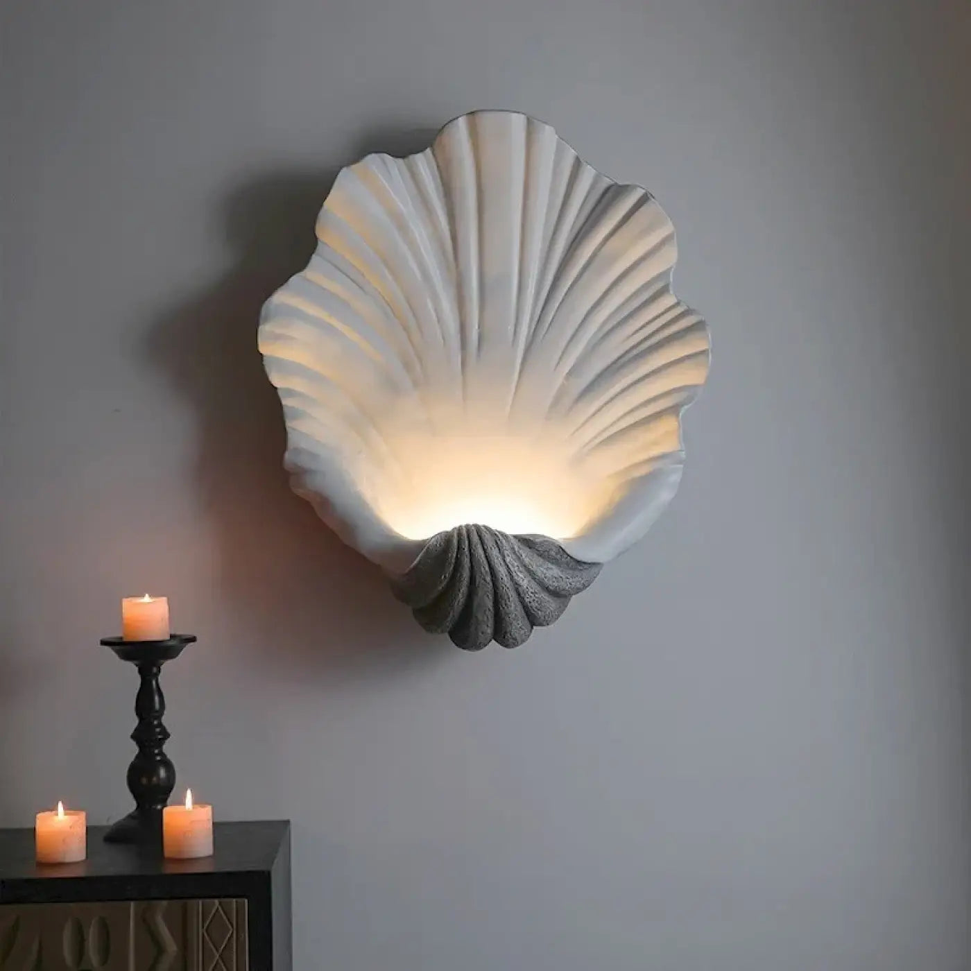 Applique murale en résine beige Art Déco à lumière réglable — vue 1