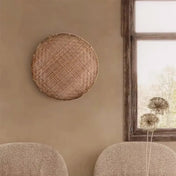 Applique murale en rotin et bambou beige scandinave — vue 2