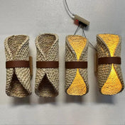 Applique murale en rotin naturel dimmable scandinave — vue 5