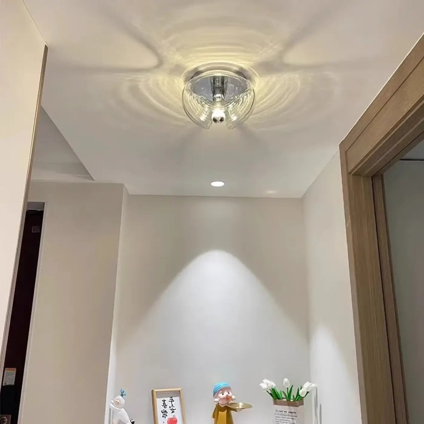 Applique murale en verre transparent design moderne — vue 3