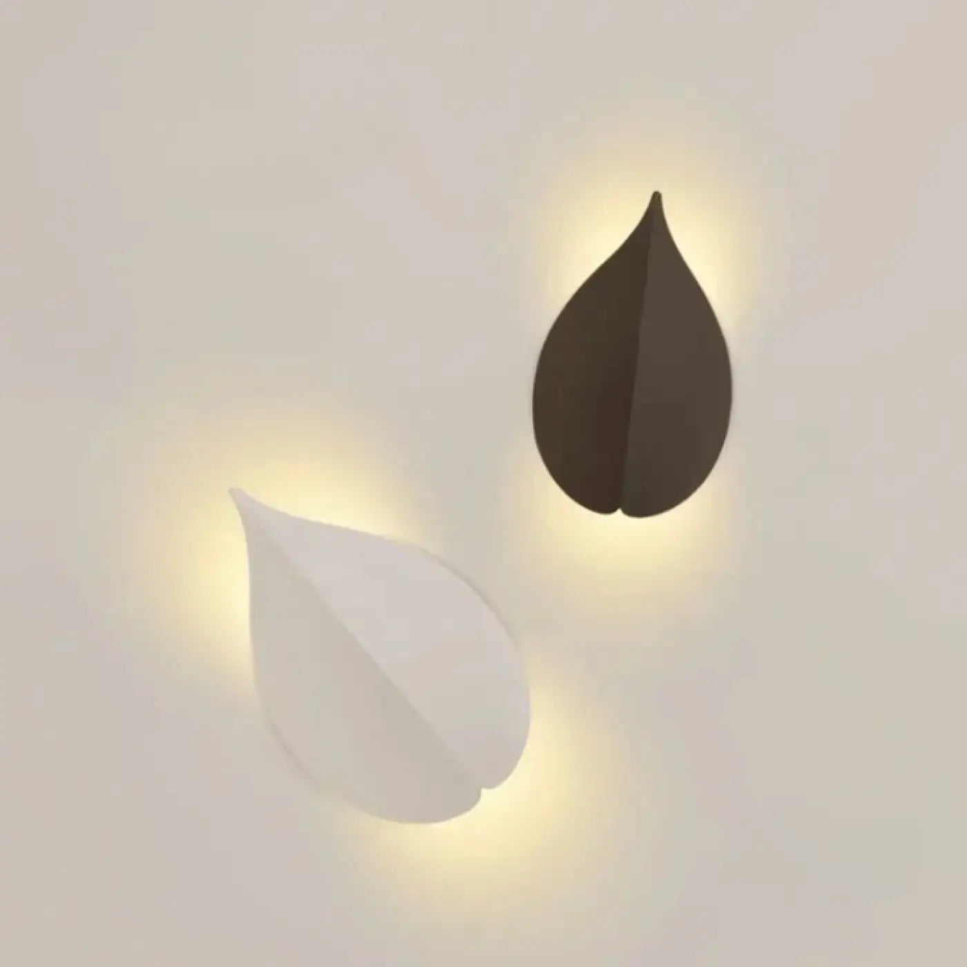 Applique murale feuille en aluminium noir ou blanc 10W — vue 2