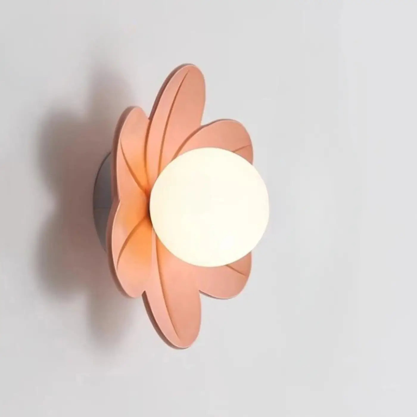 Applique murale fleur en acrylique jaune, rose ou vert — vue 3