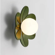Applique murale fleur en acrylique jaune, rose ou vert — vue 4