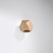 Applique murale géométrique en bois naturel scandinave — vue 2