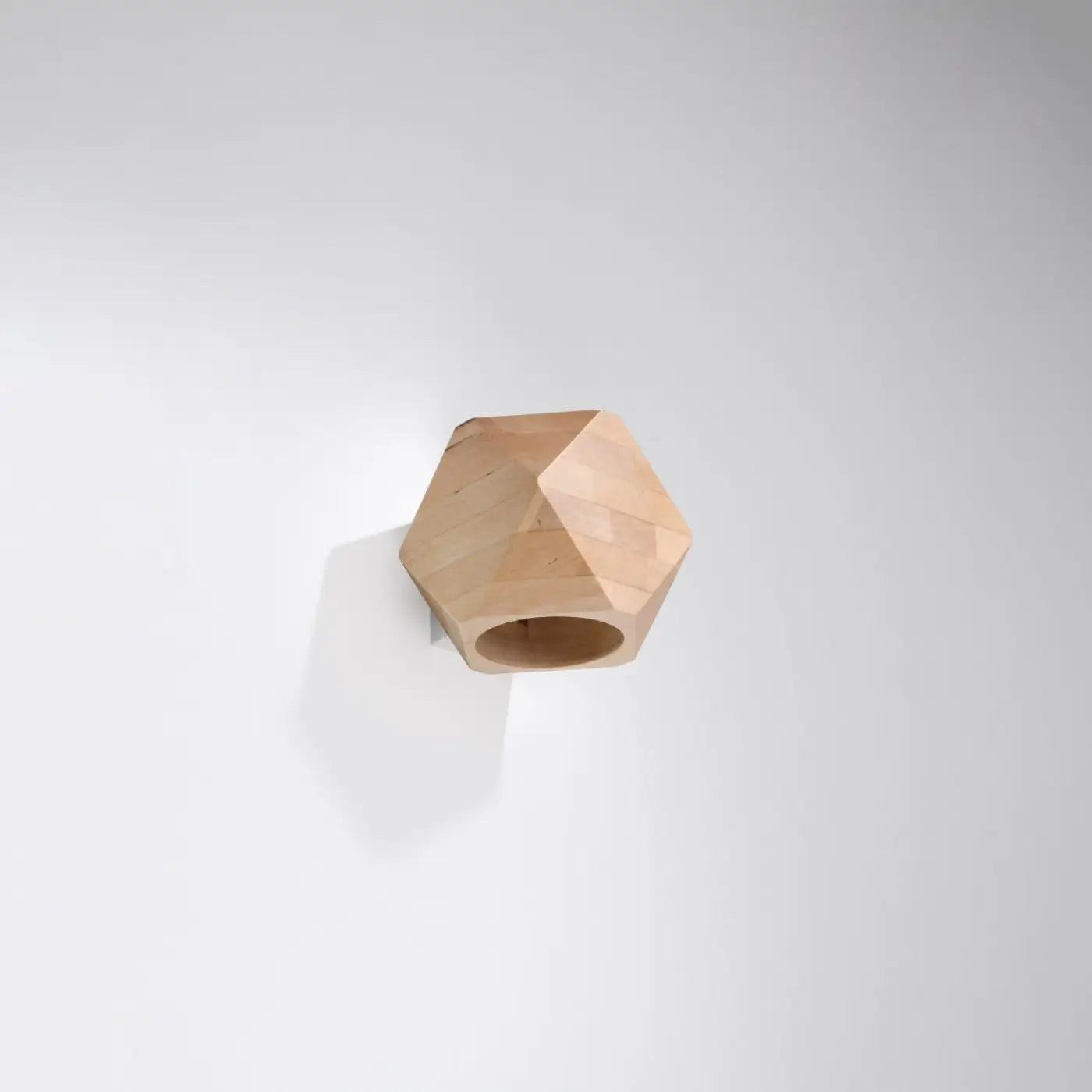 Applique murale géométrique en bois naturel scandinave — vue 2