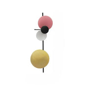 Applique murale géométrique en métal coloré style Art Déco — vue 9